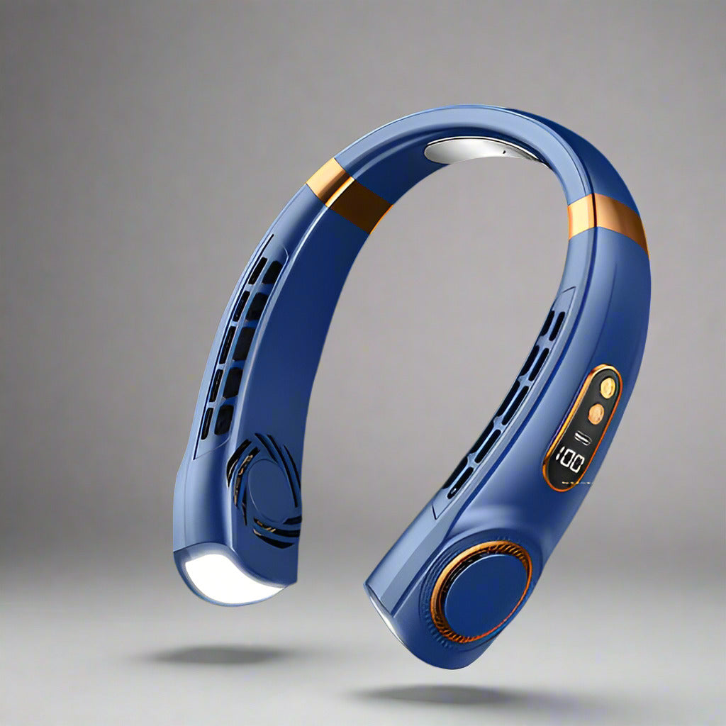 neck fan product blue
