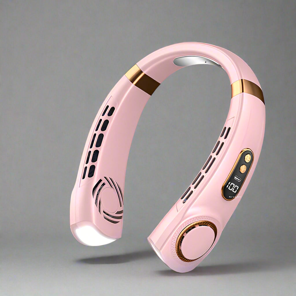 neck fan product pink