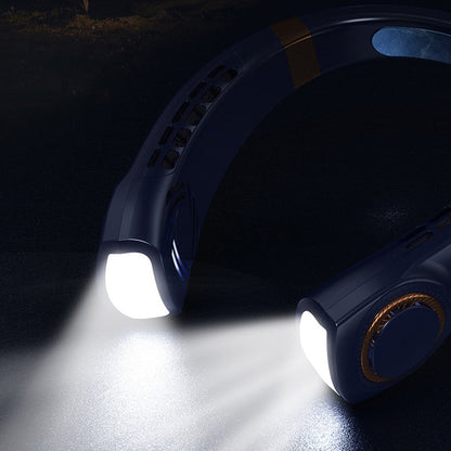 neck fan product in the dark light